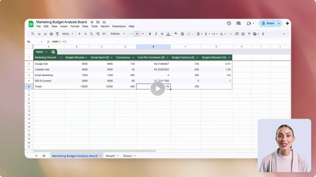 Product demo preview